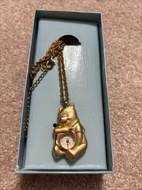 Gold Winnie the Pooh Pendant Necklace from The Disney Store